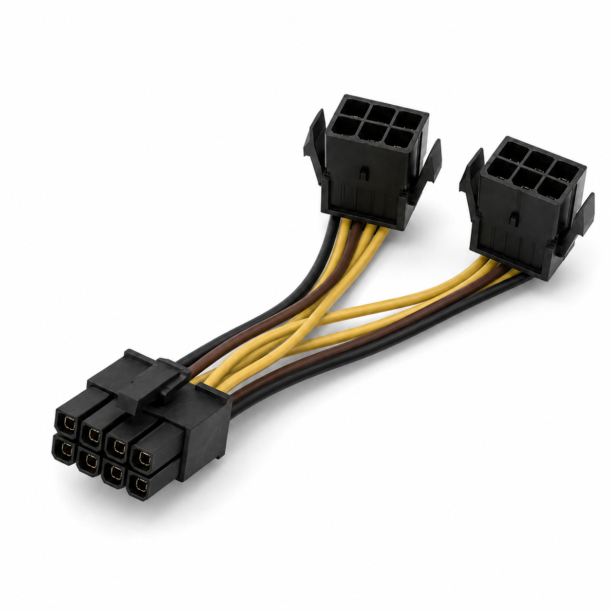 Stromversorgungskabel für Grafikkarten 8-Pin Stecker (Grafikkarte) auf 2x 6-Pin Buchse (Netzteil)