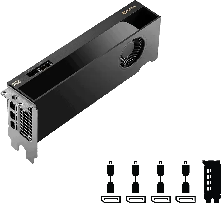 NVIDIA RTX PRO 4000 SFF Blackwell  24GB  PCIe 5.0 x8