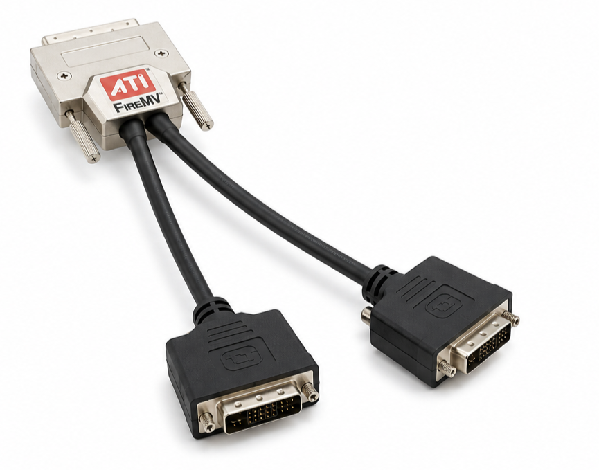 VHDCI auf 2x DVI-I Single Link